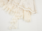 Irregular lace jacquard skirt