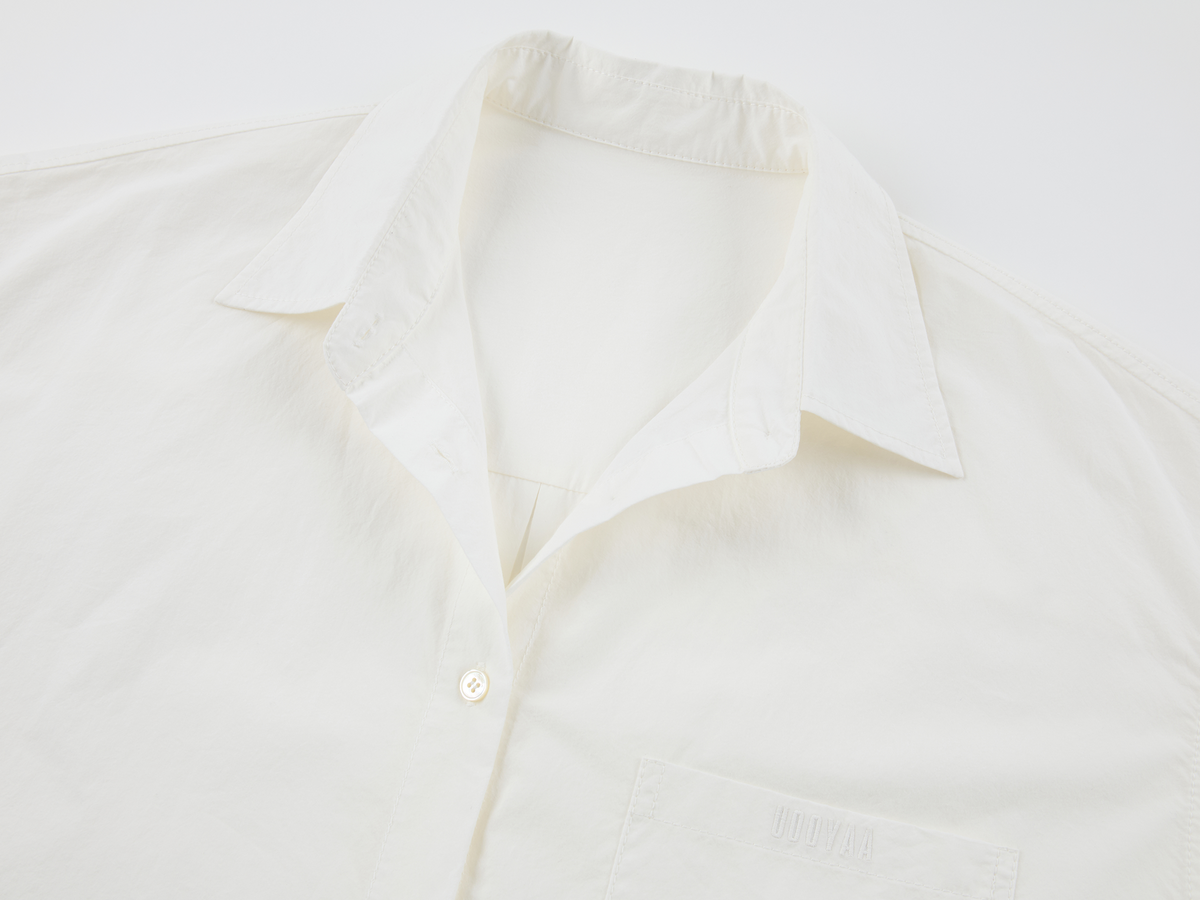 Irregular lace patchwork shirt