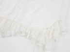 Irregular lace patchwork shirt