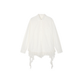 Irregular lace patchwork shirt