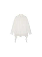 Irregular lace patchwork shirt
