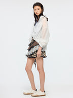 Rhinestone layered shirt