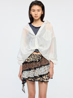Rhinestone layered shirt
