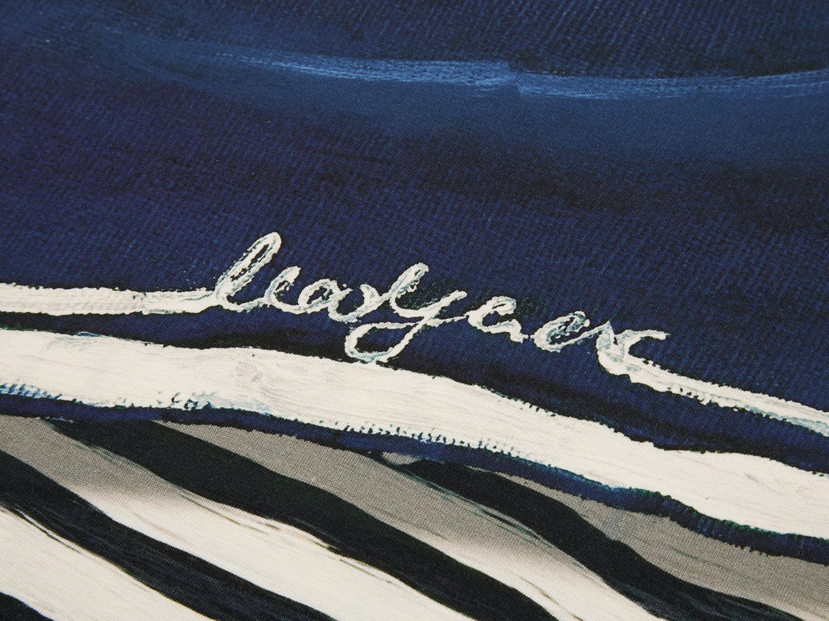 Hand-painted sailor collar striped T-shirt