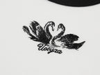 Swan embroidered ringer T-shirt