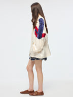 Satin jacquard track jacket