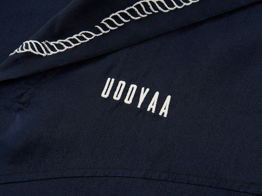 Openwork embroidered sailor collar pullover