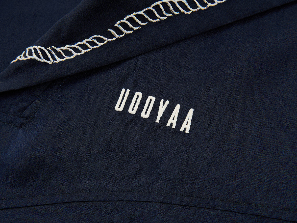 Openwork embroidered sailor collar pullover