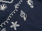 Openwork embroidered cardigan tea dress