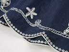 Openwork embroidered shorts