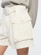 Belted cargo shorts