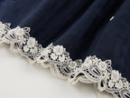Openwork embroidered maxi skirt