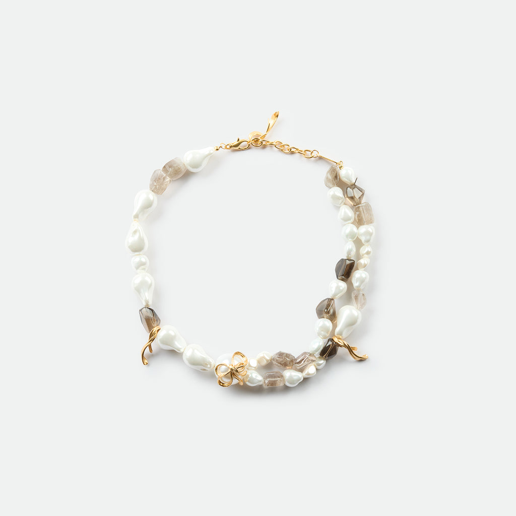 Baroque Pearl Smoky Quartz Necklace
