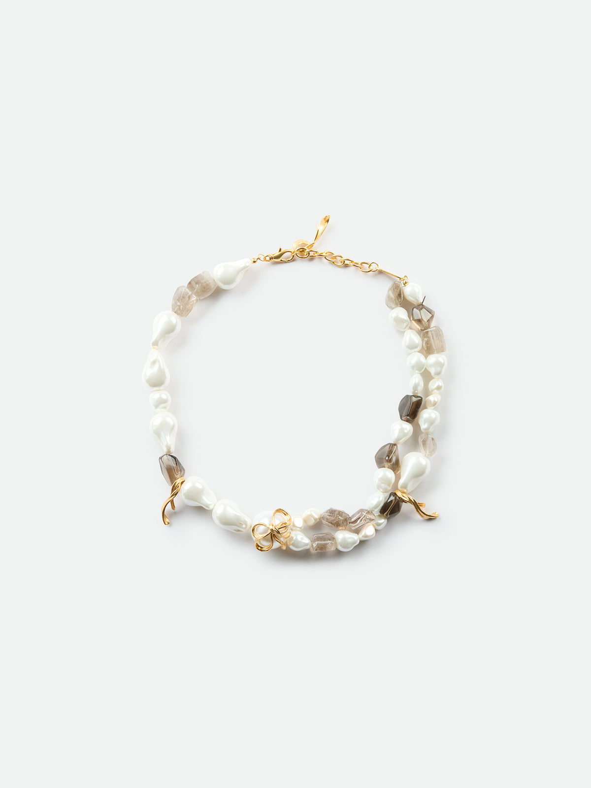 Baroque Pearl Smoky Quartz Necklace