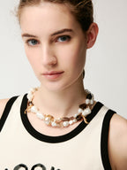 Baroque Pearl Smoky Quartz Necklace