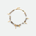 Purple Chalcedony Ribbon Necklace
