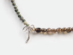 Smoky Quartz Green Kyanite Necklace