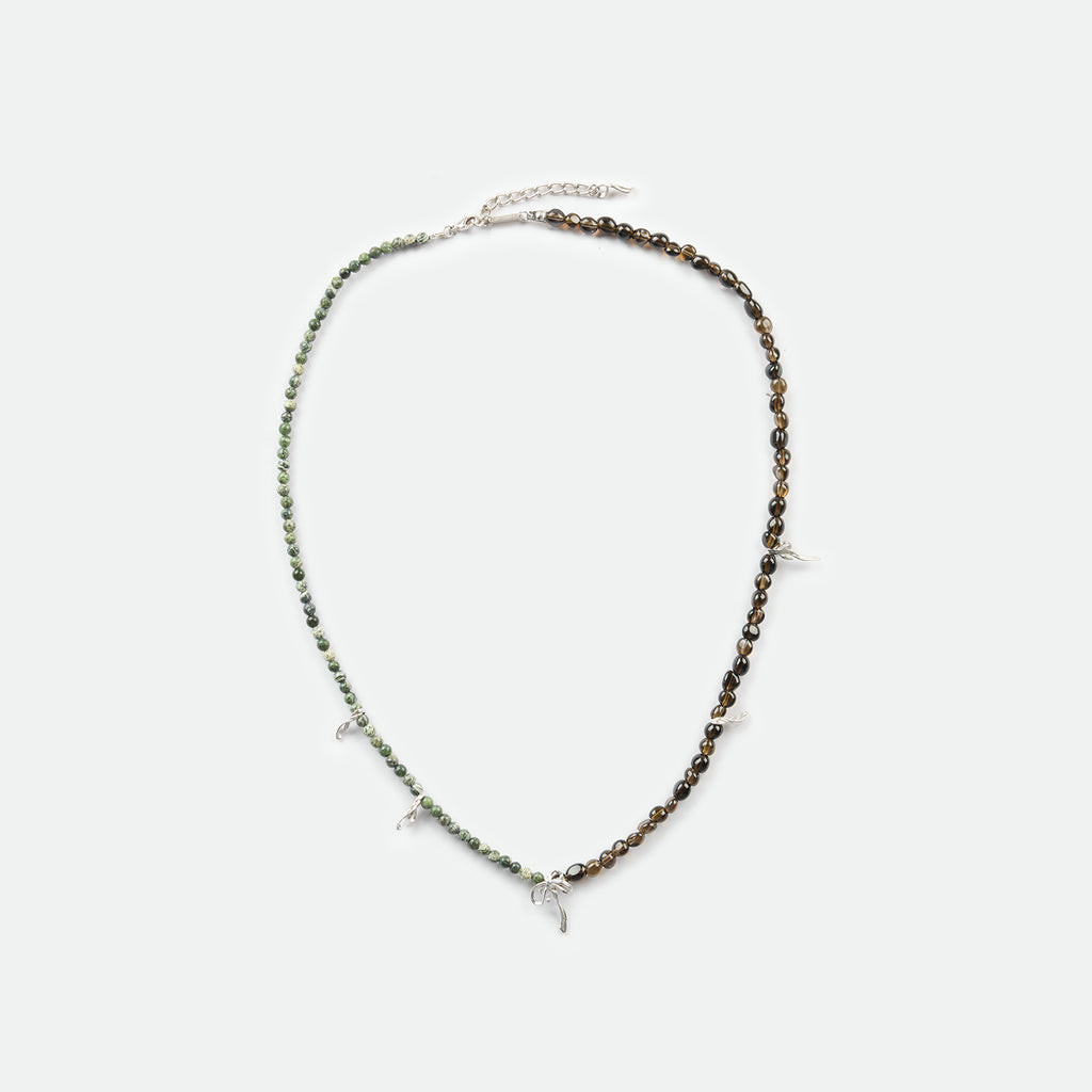 Smoky Quartz Green Kyanite Necklace