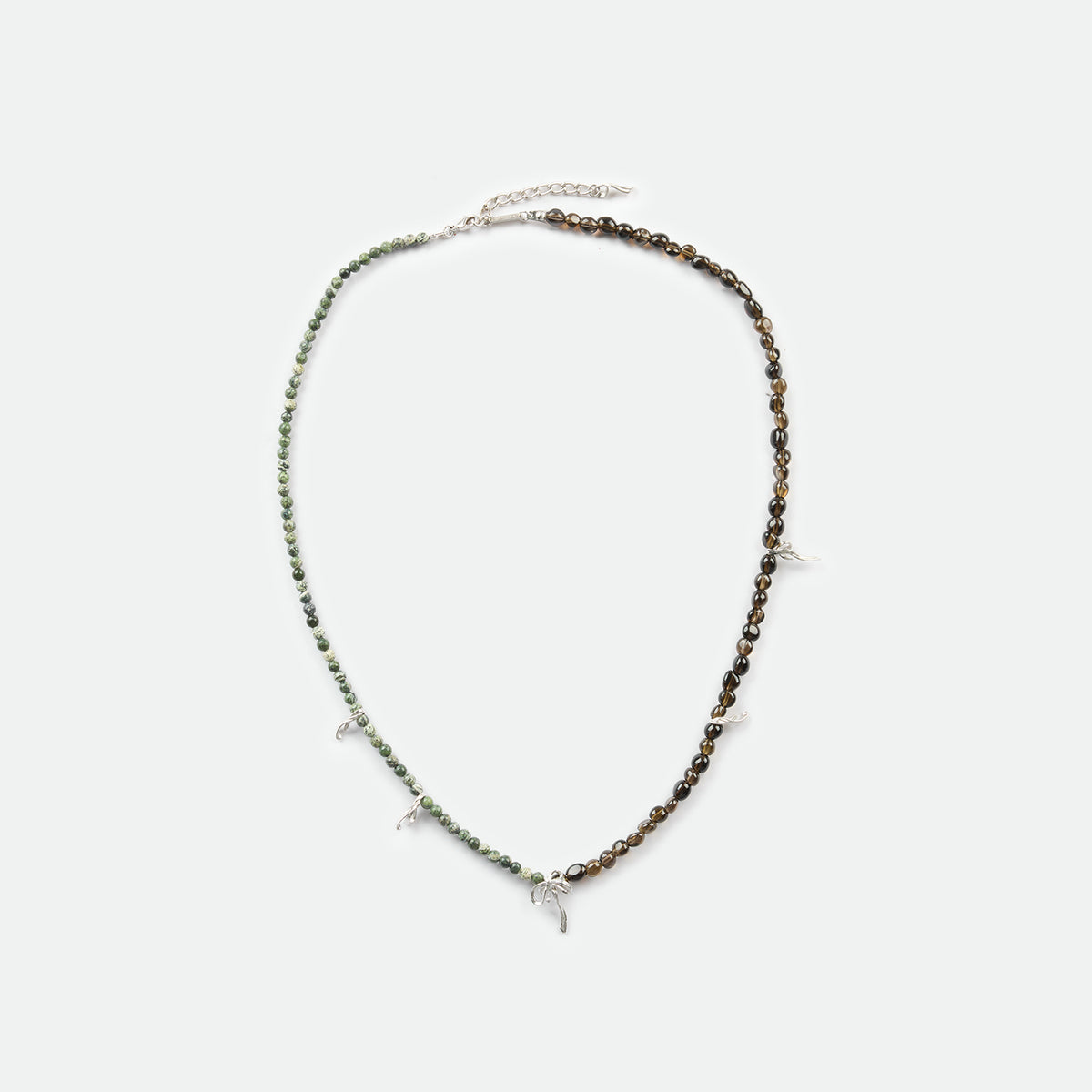Smoky Quartz Green Kyanite Necklace