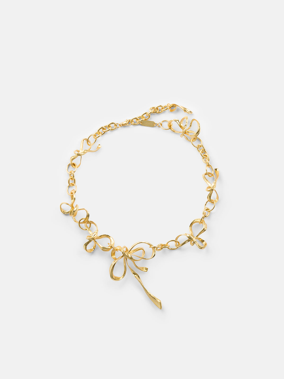 Metal Bow Necklace