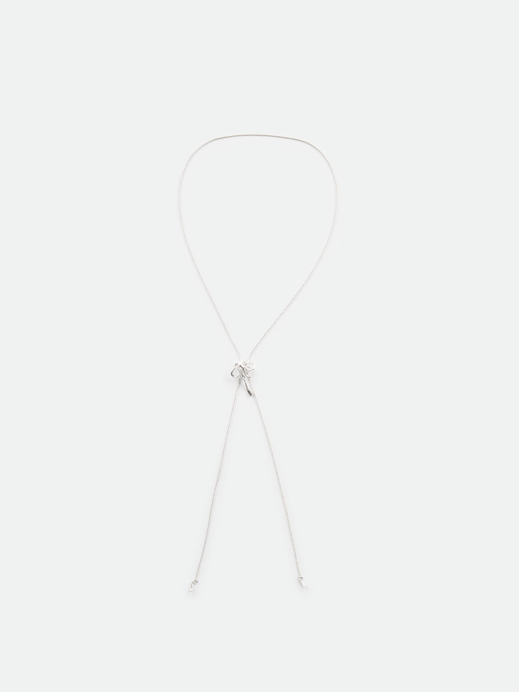 Bow Twist-Chain Adjustable Long Necklace