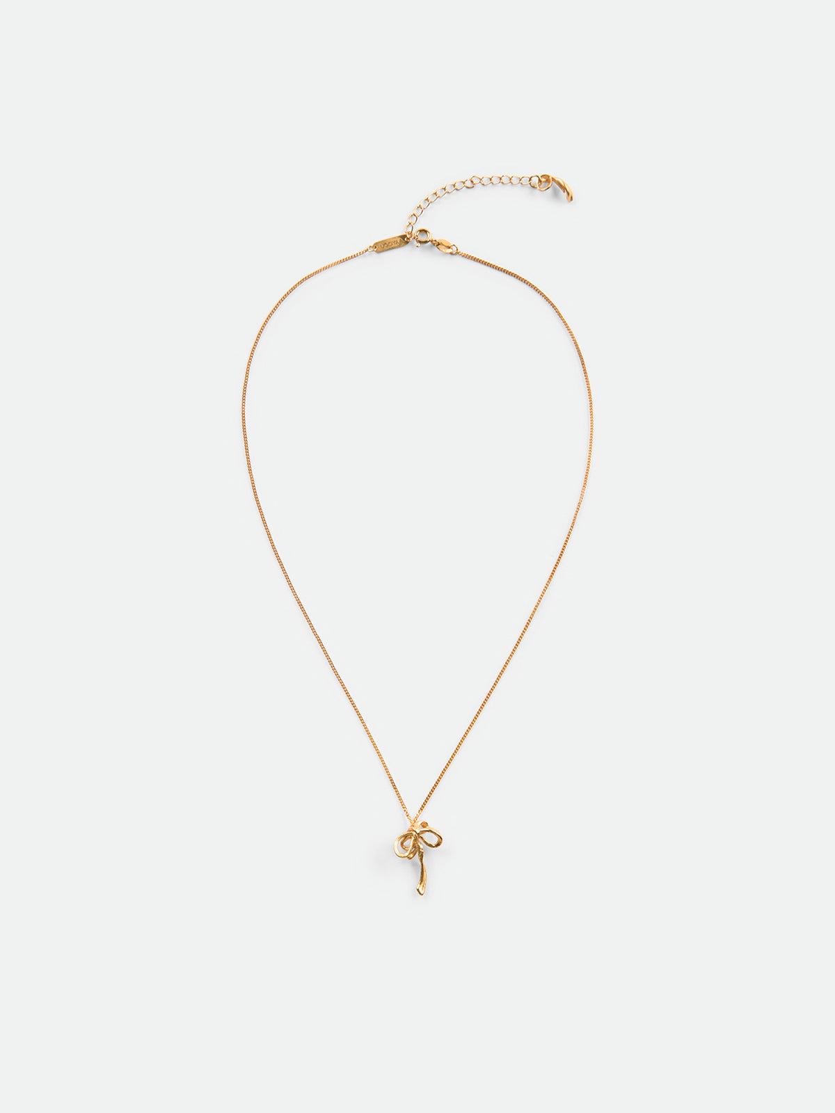 Mini Bow Fine Chain Necklace