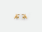 Baroque Ribbon Stud Earrings