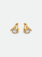 Baroque Ribbon Stud Earrings