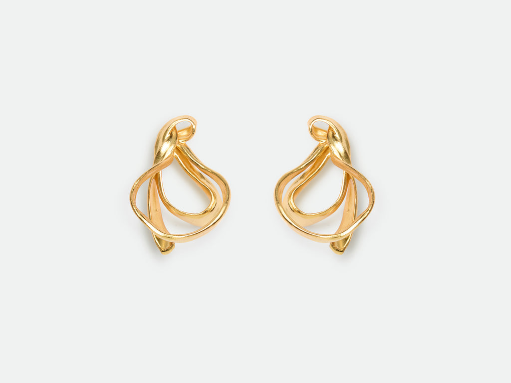 Half-Bow Stud Earrings