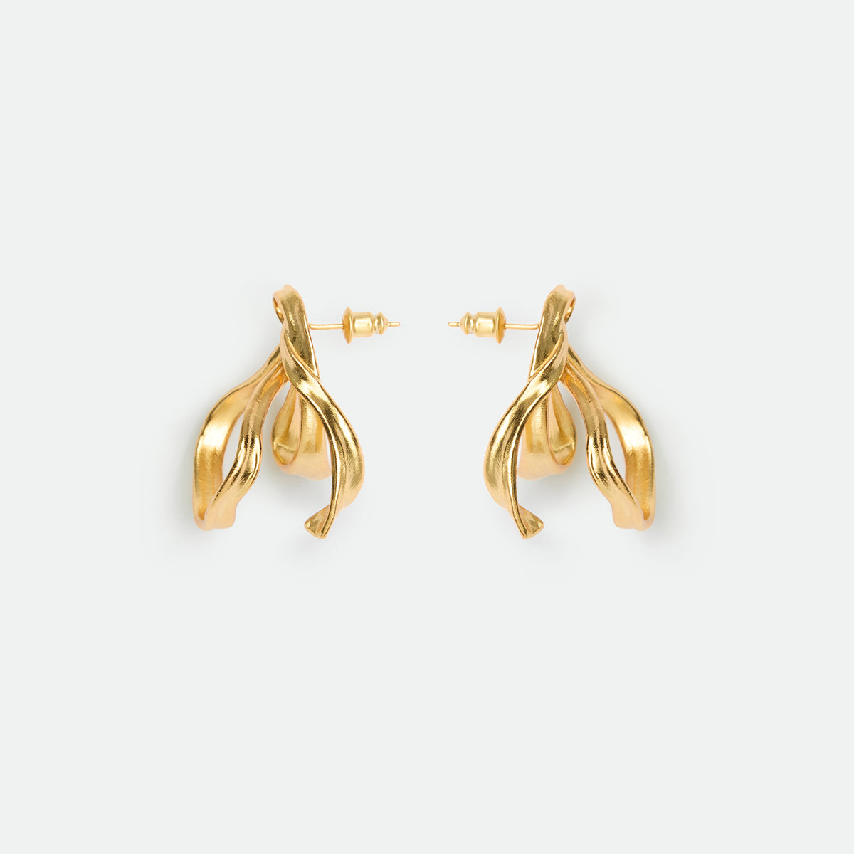 Half-Bow Stud Earrings