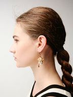 Baroque Pearl Bow Earrings