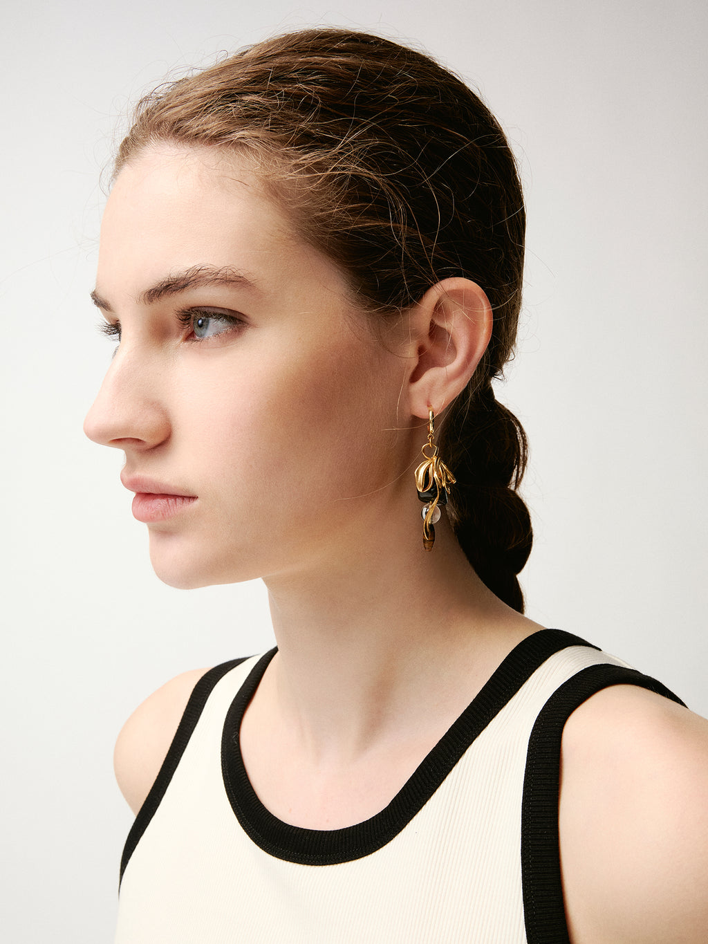 Crystal Embellished Bow Earrings