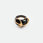 Ribbon Wrapped Natural Stone Ring