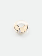 Ribbon Wrapped Natural Stone Ring