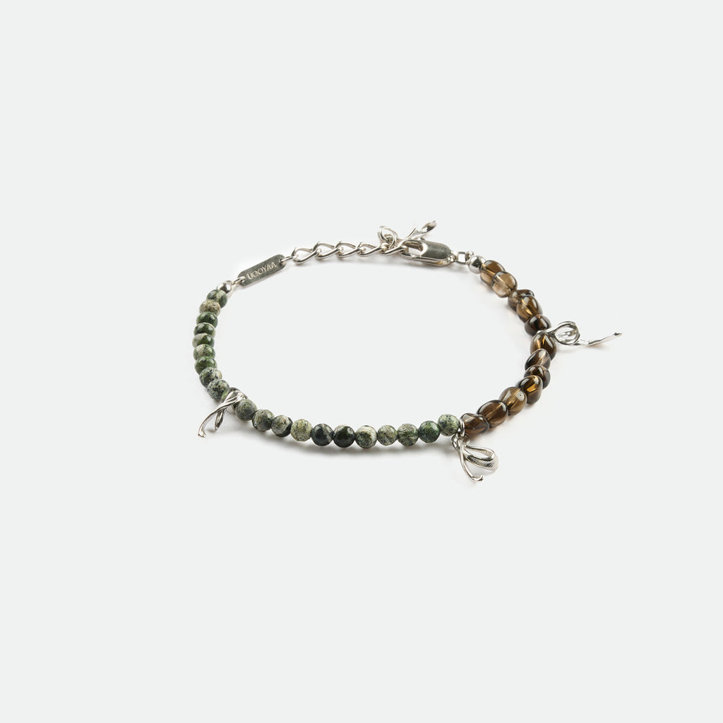 Smoky Quartz Green Kyanite Bracelet