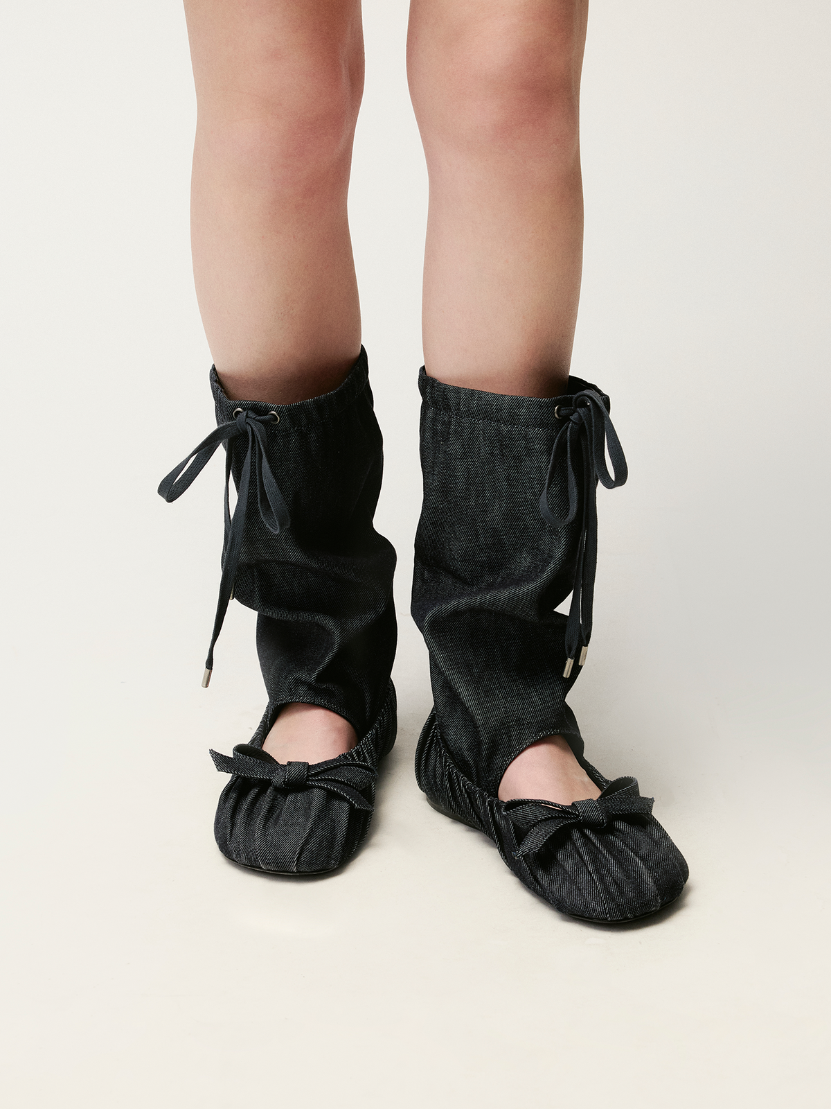 Ballerina in  slouch boots