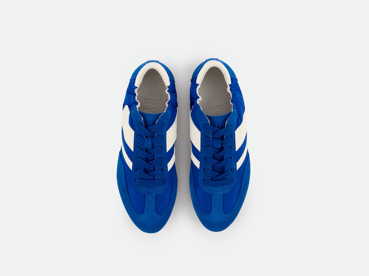 Klein blue leather sneakers