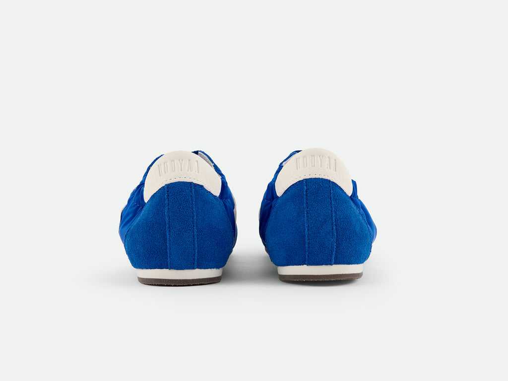 Klein blue leather sneakers