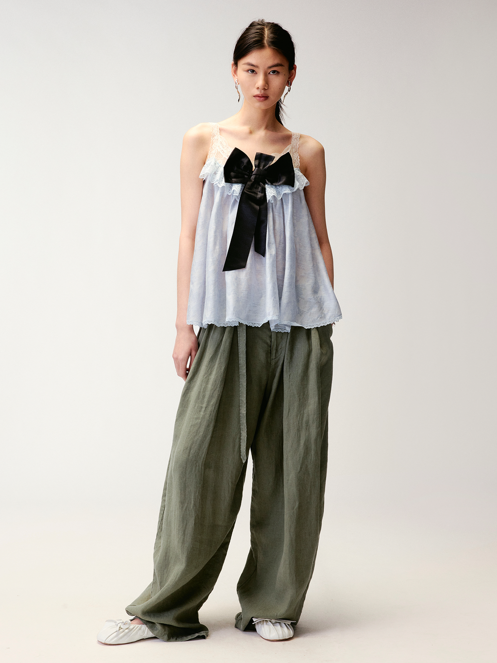 3d bow knot cami