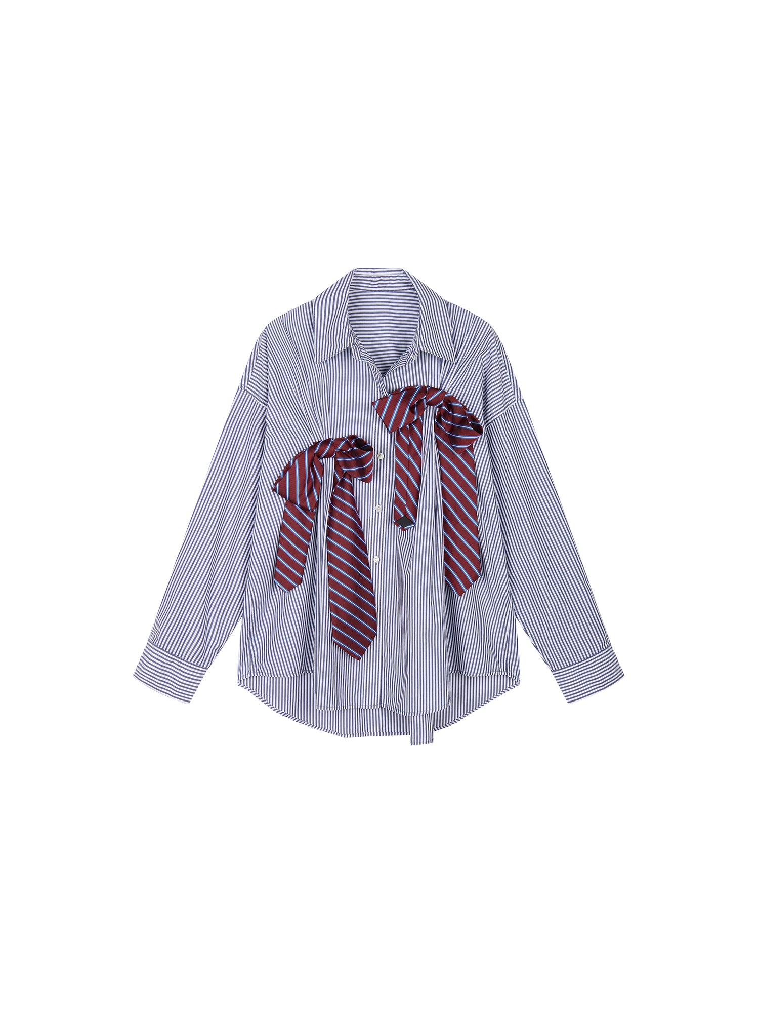 3D tie bow shirt