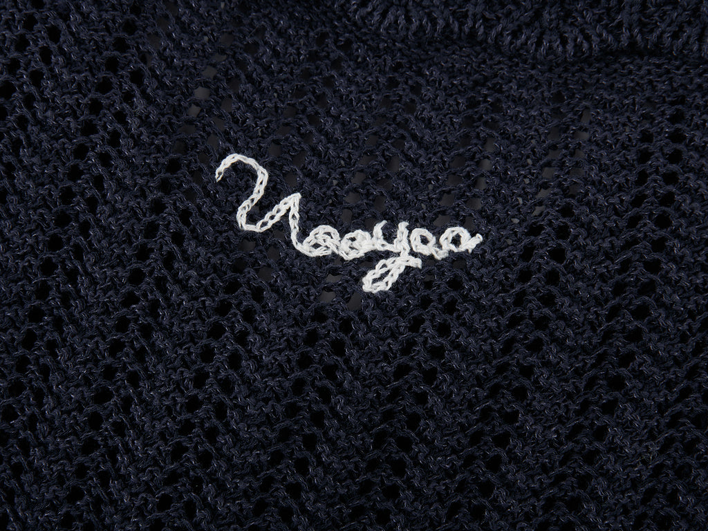 Handcrafted bow cardigan