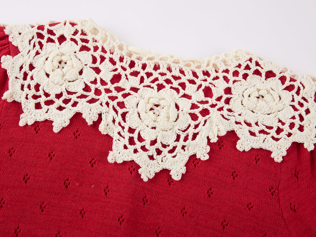 Handcrafted Peter Pan collar cardigan