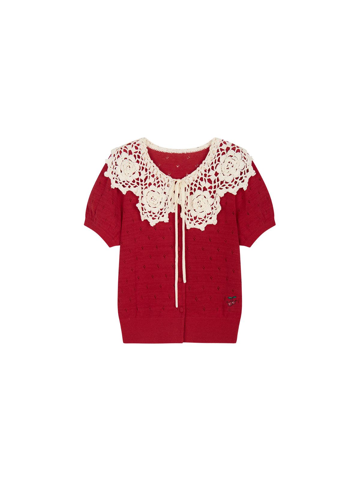 Handcrafted Peter Pan collar cardigan