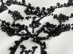 Beaded embroidered vintage necklace raglan T-shirt