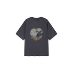 Swan Graphic Print Cotton T-Shirt