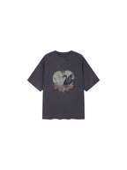 Swan Graphic Print Cotton T-Shirt