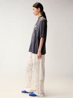 Swan Graphic Print Cotton T-Shirt