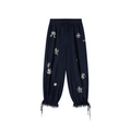 Openwork embroidered tencel-wool bloomers