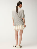 Patchwork mini skirt