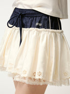 Patchwork mini skirt